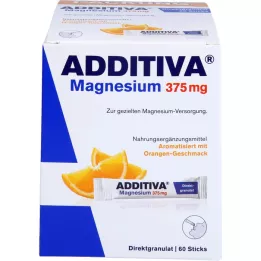 ADDITIVA Magnesium 375 mg Sticks, 60 pcs