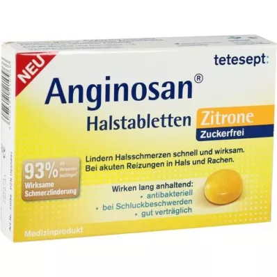 TETESEPT Anginosan Half tablets Sugar -free Zitro., 20 pcs