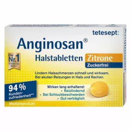 TETESEPT Anginosan throat lozenges sugar-free lemon, 20 pcs