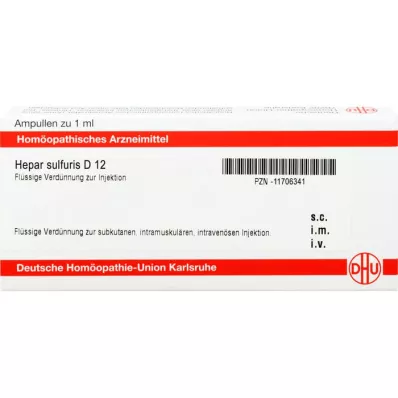 HEPAR SULFURIS D 12 ampoules, 8x1 ml