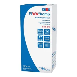 MULLKOMPRESSEN 5x5 cm sterile 12 times, 20x5 pcs