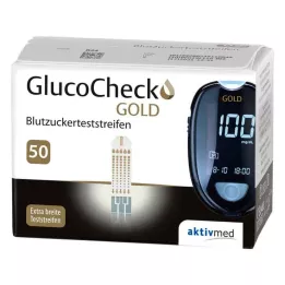 GLUCOCHECK GOLD Blood glucose test strips, 50 pcs