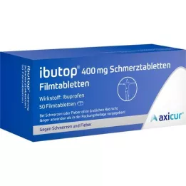 IBUTOP 400 mg de analgésicos, tabletas recubiertas de película, 50 pz