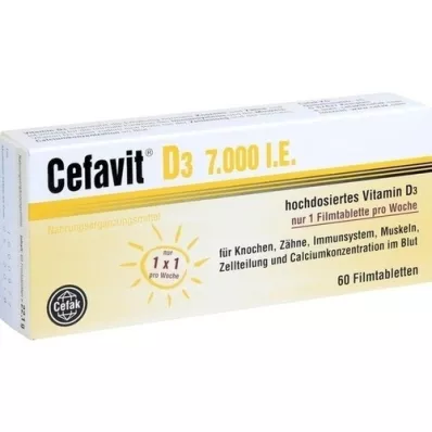 CEFAVIT D3 7,000 I.E. film -coated tablets, 60 pcs