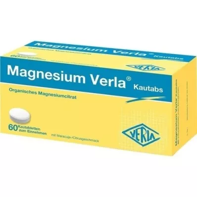 MAGNESIUM VERLA chewing tabs, 60 pcs