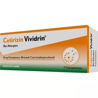 CETIRIZIN Vividrin 10 mg film -coated tablets, 7 pcs