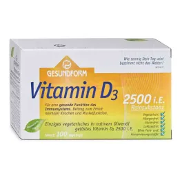 Healthy form vitamin D3 2,500 I.e.Vega caps (100 pieces)