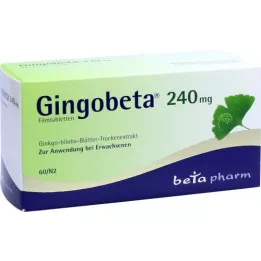 GINGOBETA 240 mg film -coated tablets, 60 pcs