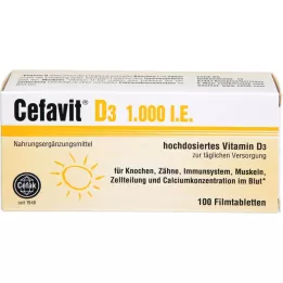 CEFAVIT D3 1,000 IU film-coated tablets, 100 pcs