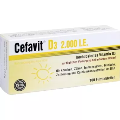 CEFAVIT D3 2,000 I.E. film -coated tablets, 100 pcs