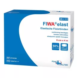 FIXIERBINDE elastic 8 cmx4 m cellophaned, 1 pc