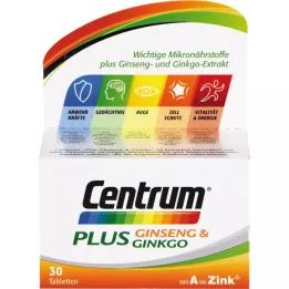 CENTRUM Plus Ginseng &amp; Ginkgo Tablets, 30 pcs