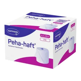 Peha-Haft latex-free cohesive bandage 6 cm x 20 m, 8 pcs