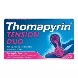 THOMAPYRIN TENSION DUO 400 mg/100 mg film-coated tablets, 12 pcs