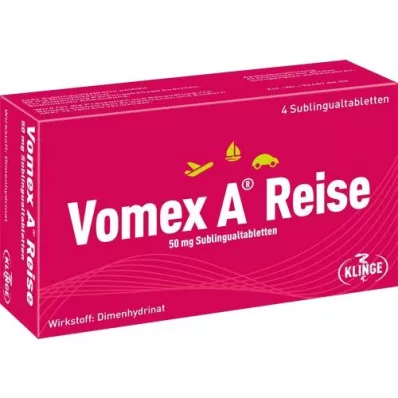VOMEX A Reise 50 mg Sublingualtabletten, 4 St