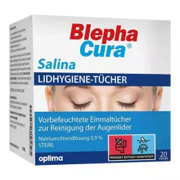 BLEPHACURA Salina szemhéj higiéniai törlőkendő, 20 db Törlőkendő, 20 db