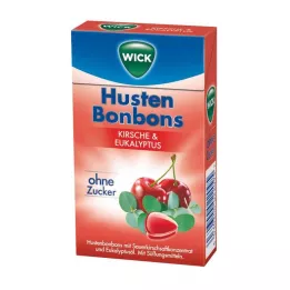 WICK Wild cherry & Eucalyptus candy without sugar Clickb, 46 g