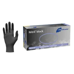 Nitrile black Unt.Glove non-sterile powder-free size XL, 100 pieces