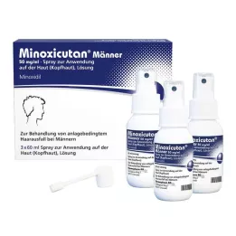 MINOXICUTAN Men 50 mg/ml Spray, 3X60 ml