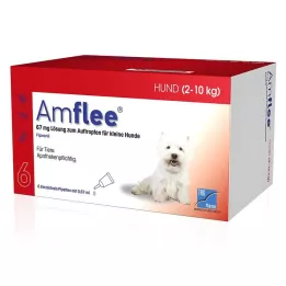 Amflee 67 mg solution for drops for small dogs, 6 pcs