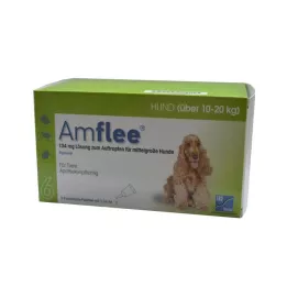 Amflee 134 mg solution for dripping for medium dogs, 6 pcs