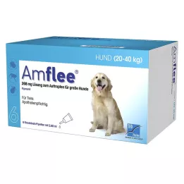 Amflee 268 mg solution for dripping for large dogs, 6 pcs