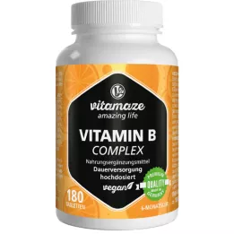 VITAMIN B COMPLEX hochdosiert vegan Tabletten, 180 St