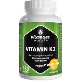VITAMIN K2 200 μg hochdosiert vegan Tabletten, 180 St