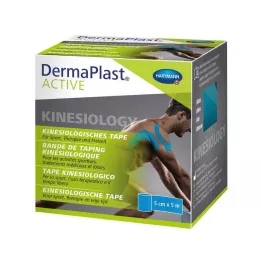 DERMAPLAST Active Kinesiology Tape 5 cmx5 m blue, 1 pc
