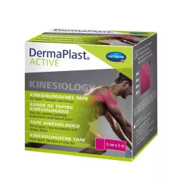 DERMAPLAST Active Kinesiology Tape 5 cmx5 m pink, 1 pc