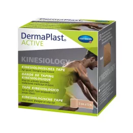 DERMAPLAST Active Kinesiology Tape 5 cmx5 m beige, 1 pc