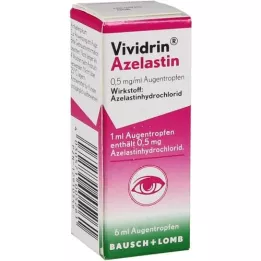 VIVIDRIN Azelastin 0.5 mg/ml eye drops, 6 ml