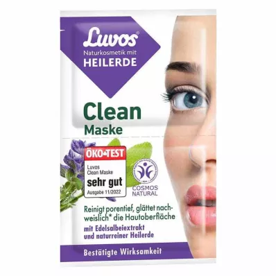 LUVOS Healing Earth Clean Mask Natural Cosmetics, 2X7.5 ml