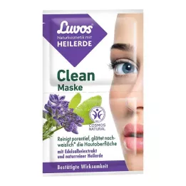 LUVOS Healing Clay Clean Mask Natural Cosmetics, 2X7.5 ml