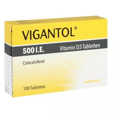 VIGANTOL 500 tj. Tabletki witaminy D3, 100 szt
