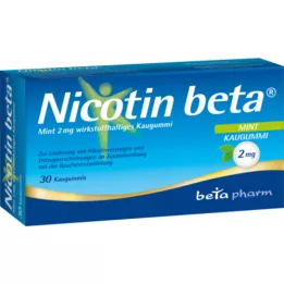NICOTIN Beta Mint 2 mg active ingredient. KaUgummi, 30 pcs