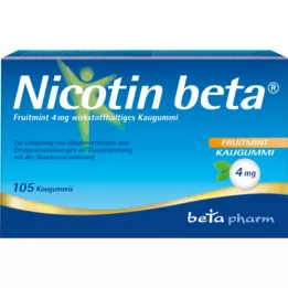 NICOTIN beta fruitmint 4 mg active ingredient stop. KaUgummi, 105 pcs