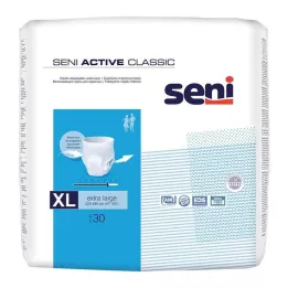 SENI Active Classic Incontinence Briefs Disposable XL, 30 pcs