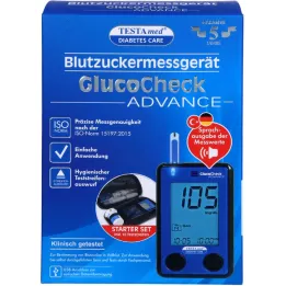 TESTAMED GlucoCheck Advance Star.-Kit MG/DL MMOL/L, 1 pcs