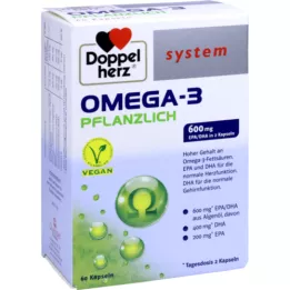 DOPPELHERZ Omega-3 pflanzlich system Kapseln, 60 St