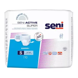 SENI Active Super Incontinence Briefs Disposable S, 10 pcs