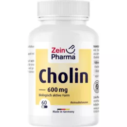 CHOLIN 600 mg wyłącznie z Litartrat Veg.kapseln, 60 szt