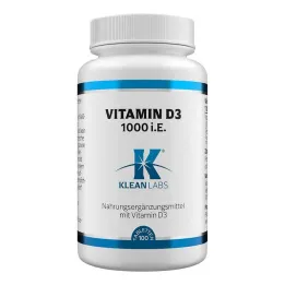 Vitamin D 1,000 IU tablets, 100 pieces