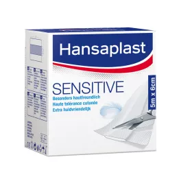 HANSAPLAST Sensitive plaster 6 cmx5 m roll, 1 piece