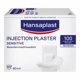 HANSAPLAST Sensitive injection plasters 1.9x4 cm, 100 pieces