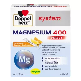 DOPPELHERZ Magnesium 400 DIRECT system pellets, 30 pcs