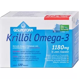 GESUNDFORM Krill oil 1180 mg Antarctic capsules, 120 pieces