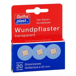 GOTHAPLAST Wound plaster 2.2 cm transparent, 20 pcs