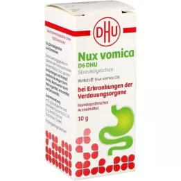 NUX VOMICA D 6 DHU Glob. About Erkr.d.Dewashungsorg., 10 g