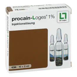 Procain-Loges 1% Solution for Injection, Ampoules, 10 x 2 ml